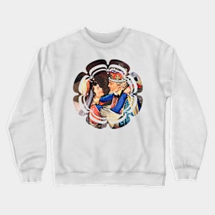 King and Queen Fantastic Casino Poker Retro Vintage Comic Crewneck Sweatshirt